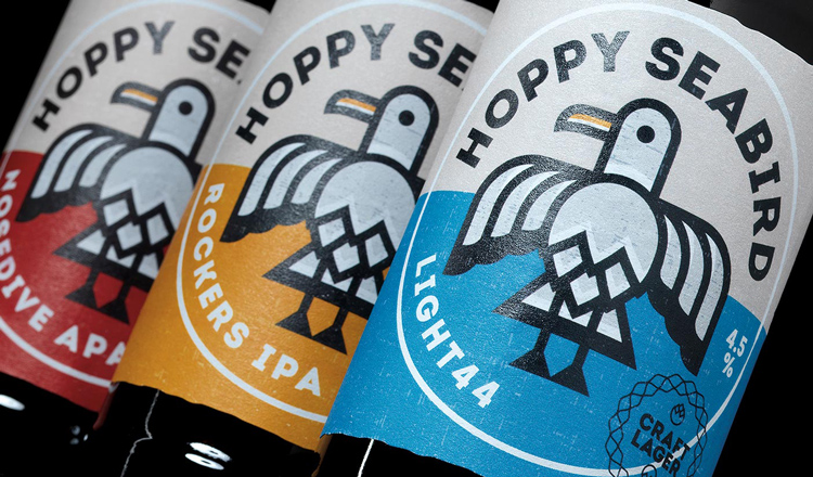 Hoppy Seabird啤酒品牌和包裝設(shè)計(jì)